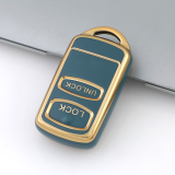 Gold TPU Car Key Cover For  Mitsubishi   Key Protect Case