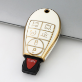 Gold TPU Car Key Cover For  Dodge  Key Protect Case