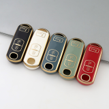 Gold TPU Car Key Cover For  Mazda  Key Protect Case
