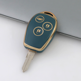 Gold TPU Car Key Cover For Renault Key Protect Case