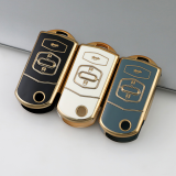 Gold TPU Car Key Cover For  Mazda  Key Protect Case