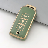 Gold TPU Car Key Cover For  Mitsubishi   Key Protect Case