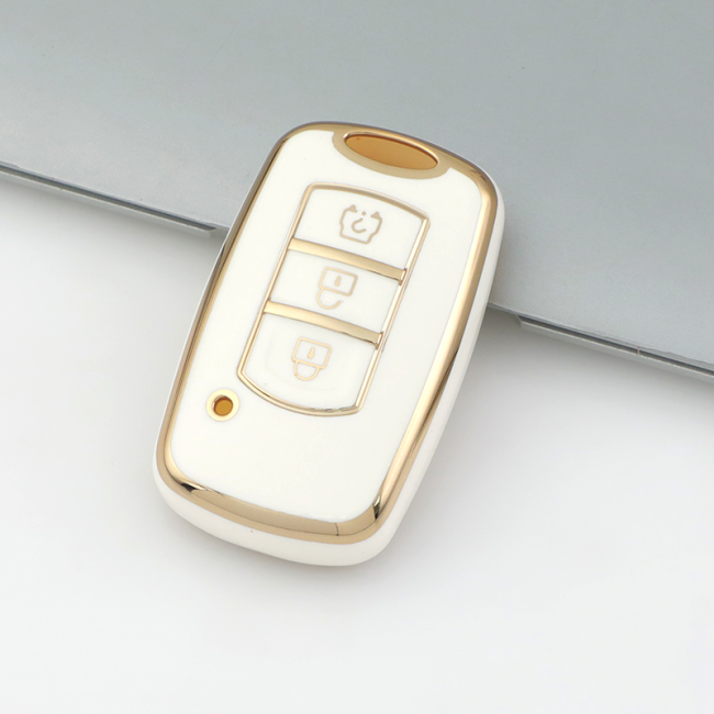 Gold TPU Car Key Cover For Dongfeng Key Protect Case