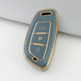 Gold TPU Car Key Cover For  Peugeot  Key Protect Case