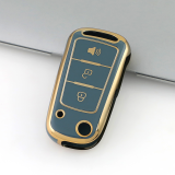 Gold TPU Car Key Cover For  Proton  Key Protect Case