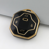 Gold TPU Car Key Cover For  JETOUR  Key Protect Case