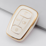 Gold TPU Car Key Cover For  TATA   Key Protect Case