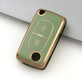 Gold TPU Car Key Cover For  Peugeot  Key Protect Case