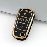 Gold TPU Car Key Cover For  Proton  Key Protect Case