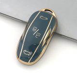 Gold TPU Car Key Cover For  Tesla   Key Protect Case