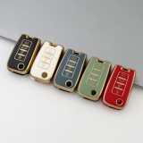 Gold TPU Car Key Cover For Venucir Key Protect Case