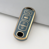 Gold TPU Car Key Cover For  Mazda  Key Protect Case