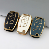 Gold TPU Car Key Cover For  SSANG YONG  Key Protect Case