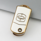 Gold TPU Car Key Cover For  Mazda  Key Protect Case