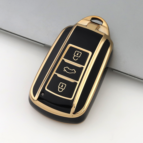 Gold TPU Car Key Cover For Dongfeng Key Protect Case
