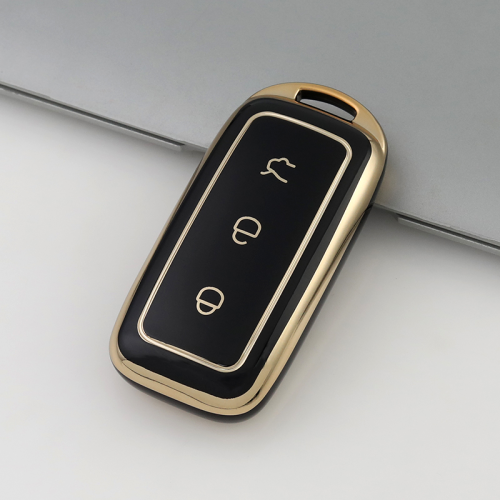 Gold TPU Car Key Cover For  Galaxy    Key Protect Case