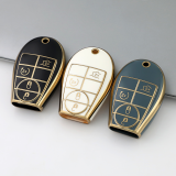 Gold TPU Car Key Cover For  Dodge  Key Protect Case
