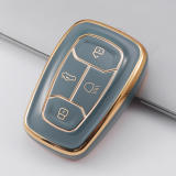 Gold TPU Car Key Cover For  TATA   Key Protect Case