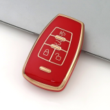 Gold TPU Car Key Cover For  BAIC   Key Protect Case