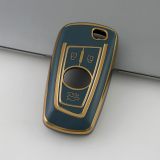 Gold TPU Car Key Cover For  Peugeot  Key Protect Case