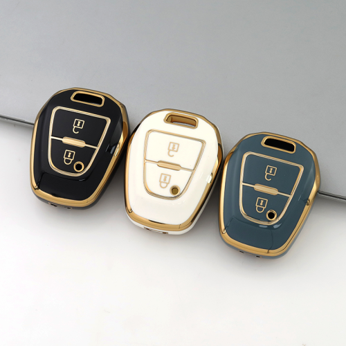 Gold TPU Car Key Cover For  Isuzu  Key Protect Case