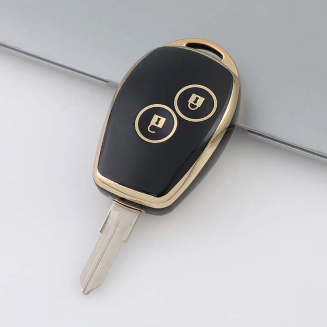 Gold TPU Car Key Cover For Renault Key Protect Case