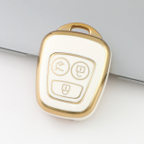 Gold TPU Car Key Cover For  Peugeot  Key Protect Case