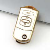 Gold TPU Car Key Cover For  Mazda  Key Protect Case