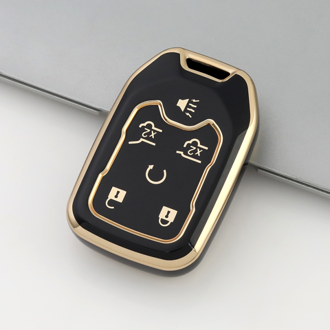 Gold TPU Car Key Cover For  GMC  Key Protect Case