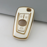 Gold TPU Car Key Cover For  Peugeot  Key Protect Case