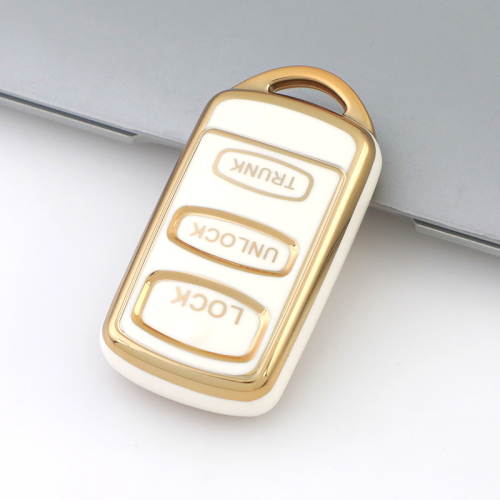 Gold TPU Car Key Cover For  Mitsubishi   Key Protect Case