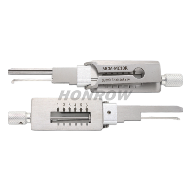 Lishi Tool MCM-MC10R SS329 lock pick lishi style lock pick and decoder locksmith tool Residential 2 in 1 tool used for Spain