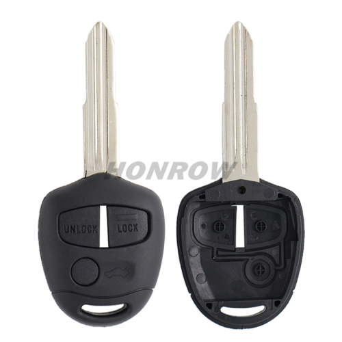 For GTL Mitsubish 3 button remote key blank with Left Blade