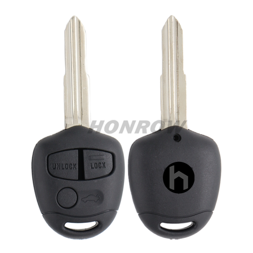 For GTL Mitsubish 3 button remote key blank with Left Blade
