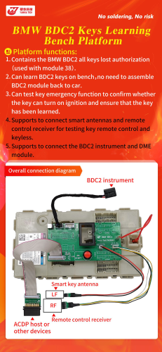 BMW BDC2 Keys Learning Bench Platfrom