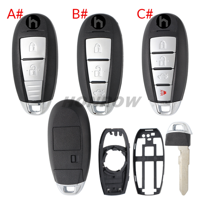 For new Suzuki 2/3 button remote key blank M3 type