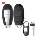 For new Suzuki 2/3 button remote key blank M1 type without logo