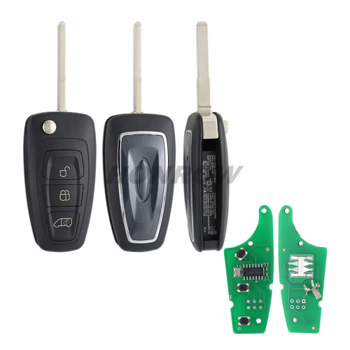 For Aftermarket Ford 3 Button remote key with 433.92Mhz FSK ID63 80bit Chip  BK2T-15K601-AA/AB/AC A2C53435329