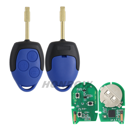 KYDZ AfterMarket Ford Transit blue  3 button remote key   433MHz ASK 4D63 CHIP FCCID:6C1T 15K601 AG The vehicle can be stared by the key without battery