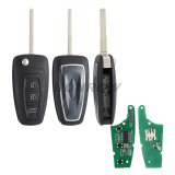 For Aftermarket Ford 3 Button remote key with 433.92Mhz HiTAGPro 49 CHIP BK2T-15K601-AB A2C53435329 Print on: GK2T-15K601-AA A2C94379402 Genuine Part Number: 2013328 - 2149959