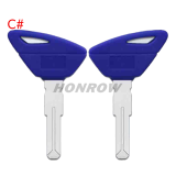 For Aprilia motorcycle transponder key shell