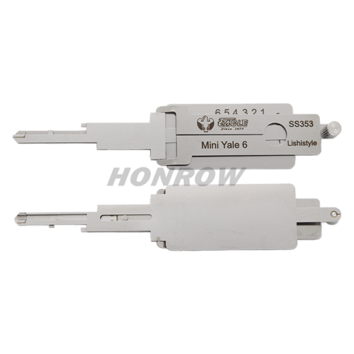 Lishi Tool Mini Yale 6 SS353 2 in 1 lock pick lishi style lock pick  2 in 1 tool