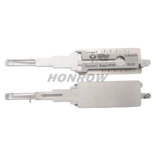 Lishi Tool For Ferrari Roma/SF90 SS118  2 in 1 lock pick lishi style lock pick  2 in 1 tool