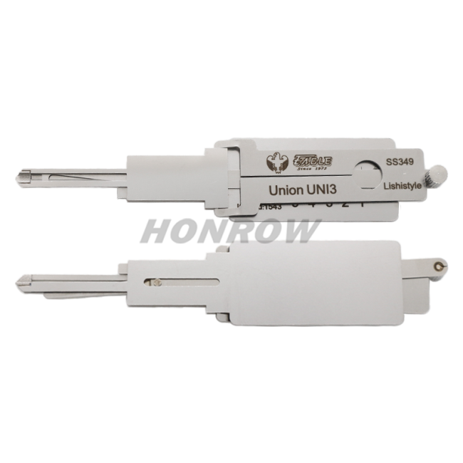 Lishi Tool Union UNI3 SS349 2 in 1 lock pick lishi style lock pick  2 in 1 tool For Europe US