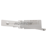 Lishi Tool CES KB SS355 2 in 1 lock pick lishi style lock pick  2 in 1 tool For EU and US house lock