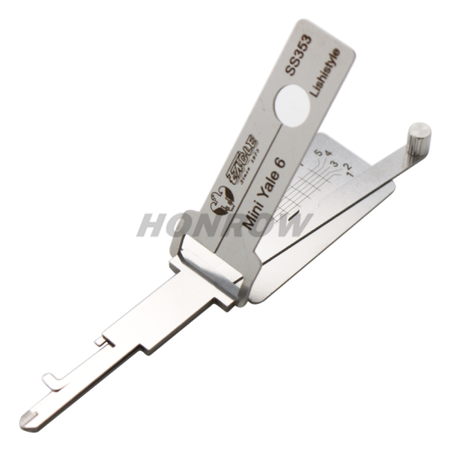 Lishi Tool Mini Yale 6 SS353 2 in 1 lock pick lishi style lock pick  2 in 1 tool