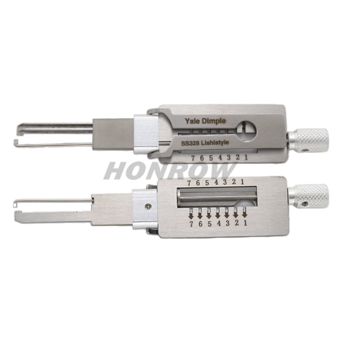 Lishi Tool Yale Dimple SS328 2 in 1 lock pick lishi style lock pick  2 in 1 tool