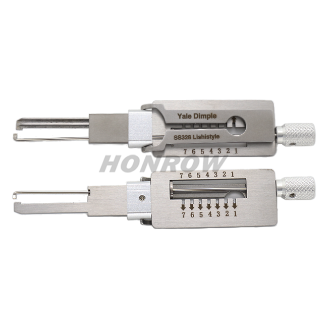 Lishi Tool Yale Dimple SS328 2 in 1 lock pick lishi style lock pick  2 in 1 tool
