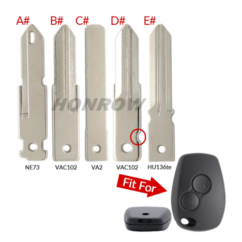 For Renault key blade