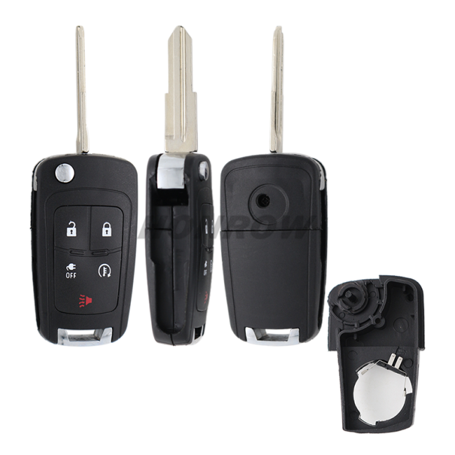 For Chevrolet 4+1 button remote key blank